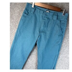 Dirty Robbers Denim Co. Teal Chino Jogger Pants Casual Workwear Utility Women 30